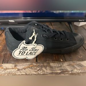 Converse CT Street OX juniors all black shoes